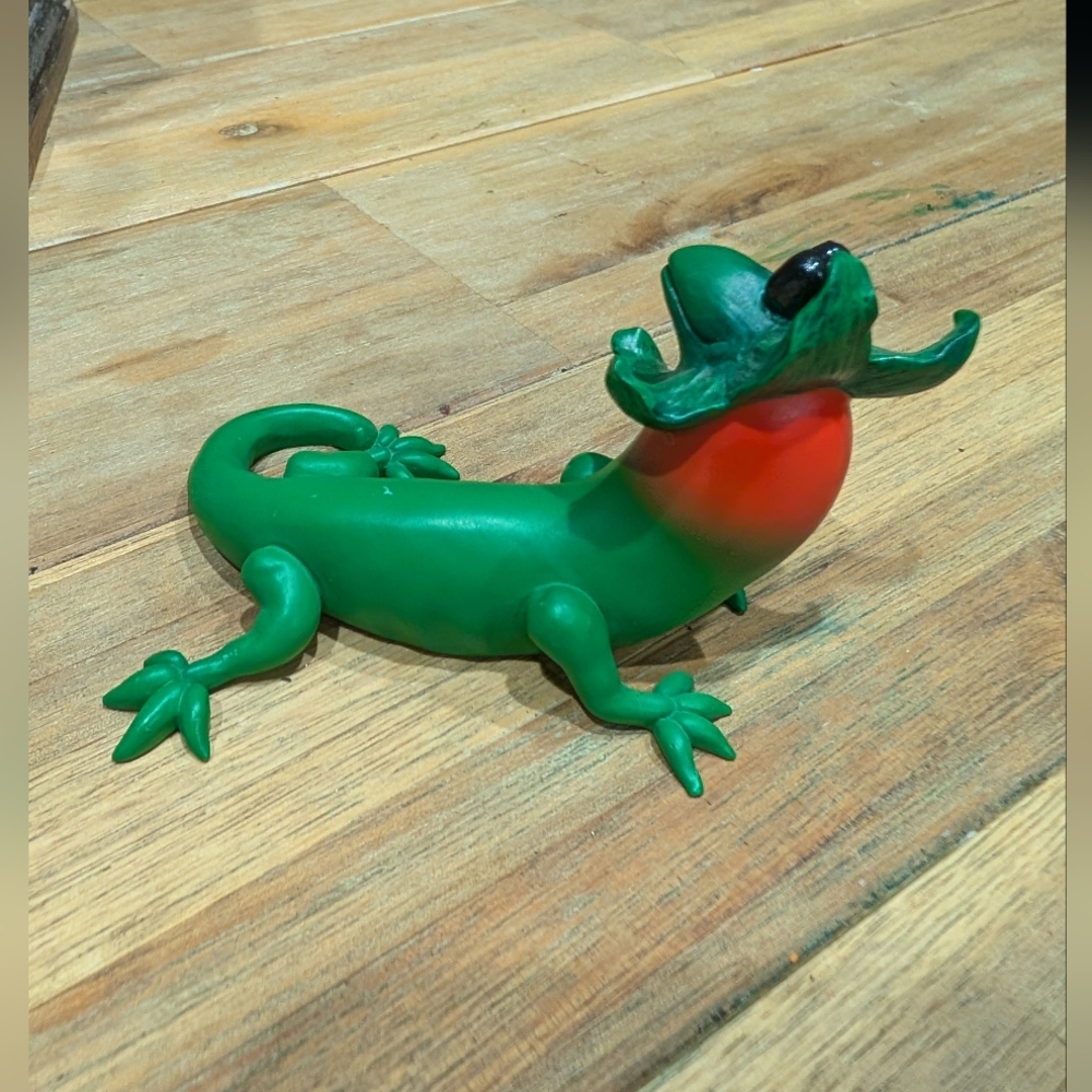 Home Grown Enesco Pepper Lizard Figurine 2009 Bearded Animal Vegetable Chili - Picture 4 of 12
